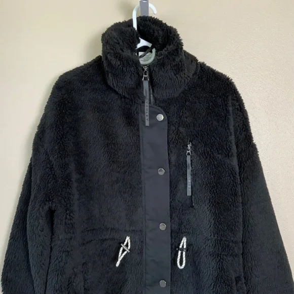 NWT Black Sherpa VARLEY Jones Coat - Picture 9 of 16